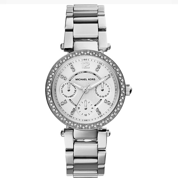 Michael Kors Parker Silver Dial Watch MK5615 - Picture 1 of 7